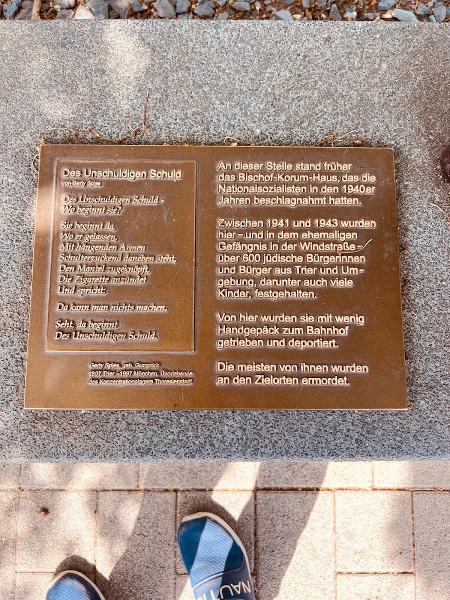 Mahnmal für deportierte Juden aus Trier — photo 3