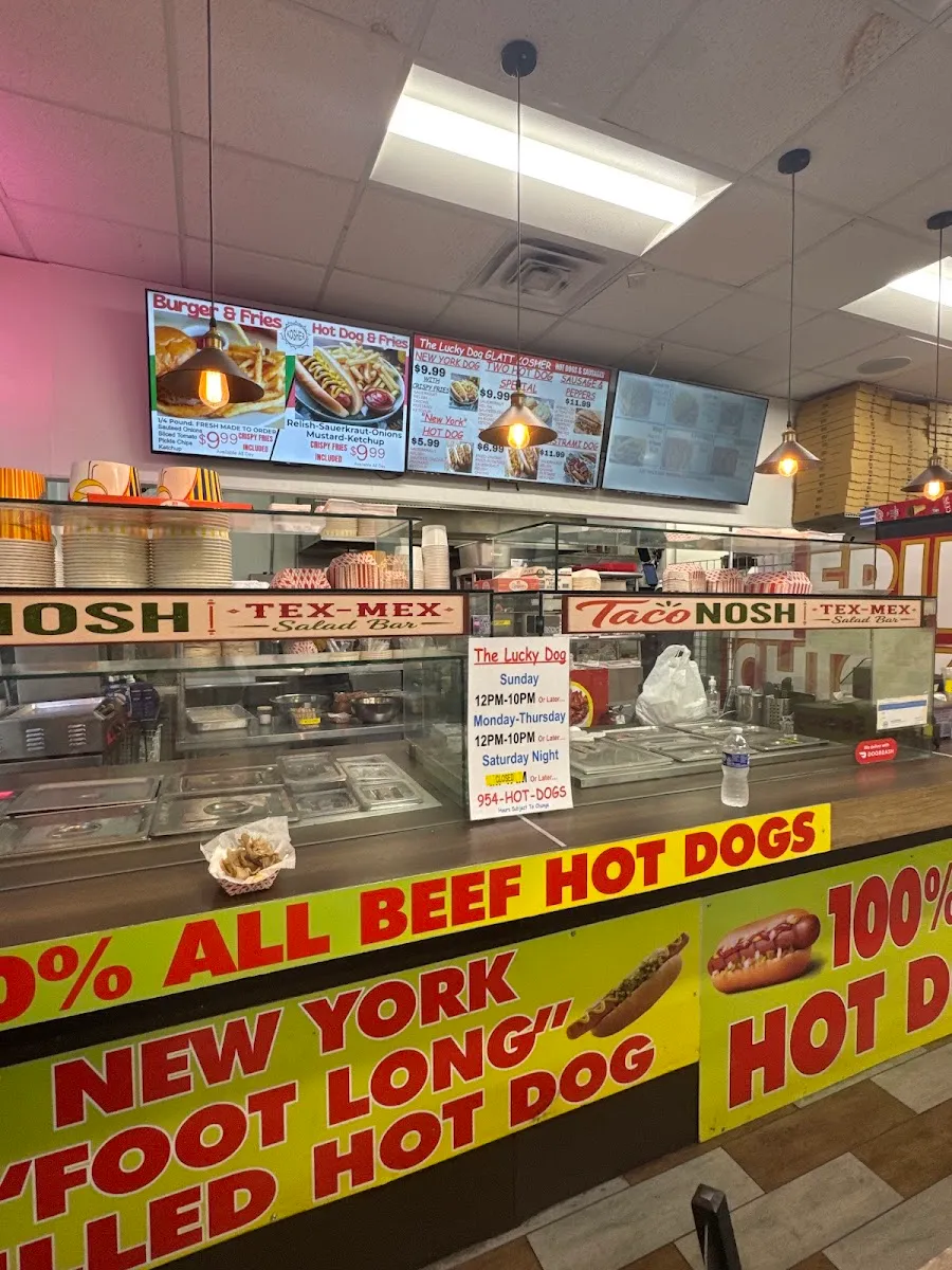The Lucky Dog Glatt Kosher Hollywood Located Inside Chevron Gas Station